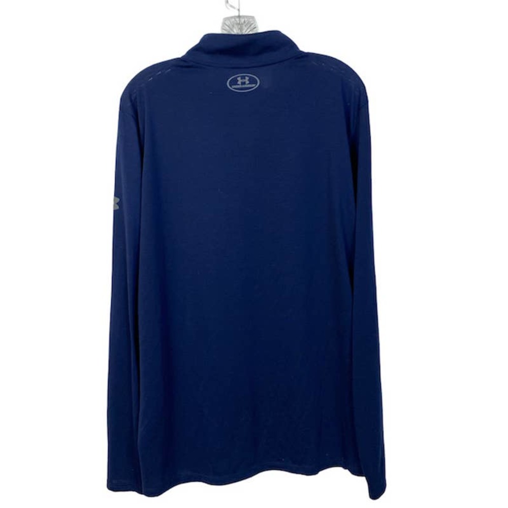 Men's L UNDER ARMOUR Notre Dame 1/4-Zip Pullover Lightweight Leprechaun Top  25" - Picture 6 of 9